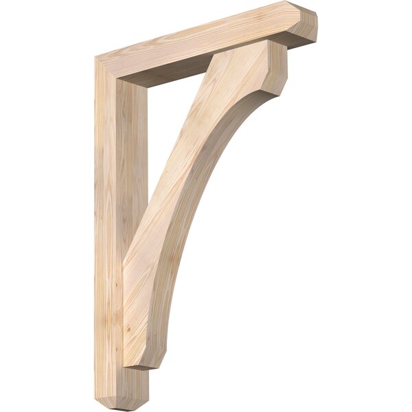 Ekena Millwork Legacy Craftsman Smooth Bracket w/ Offset Brace, Douglas Fir, 5 1/2"W x 30"D x 42"H BKT0604X30X42LEC04SDF - main